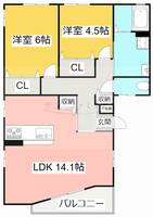 愛知県豊川市御津町御馬塩入(一戸建)の賃貸物件の間取り