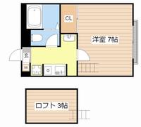滋賀県彦根市野瀬町(アパート)の賃貸物件の間取り