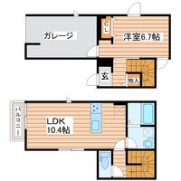 宮城県仙台市宮城野区平成1(一戸建)の賃貸物件の間取り