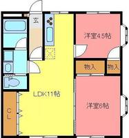埼玉県さいたま市浦和区上木崎7(マンション)の賃貸物件の間取り