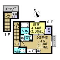 宮城県仙台市青葉区荒巻神明町(アパート)の賃貸物件の間取り