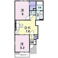岡山県井原市笹賀町2(アパート)の賃貸物件の間取り
