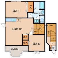 愛知県碧南市札木町1(アパート)の賃貸物件の間取り