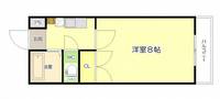 岡山県岡山市北区津島新野1の賃貸マンションの間取り