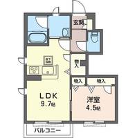 神奈川県海老名市国分北1(アパート)の賃貸物件の間取り