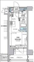 東京都大田区南蒲田2(マンション)の賃貸物件の間取り