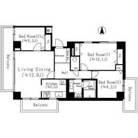 東京都江東区大島1(マンション)の賃貸物件の間取り