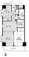 埼玉県川口市本町1(マンション)の賃貸物件の間取り