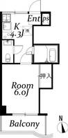 栃木県小山市駅東通り2(マンション)の賃貸物件の間取り