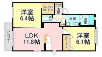 シャーメゾンHATA B棟の間取り