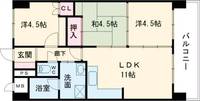花房国分寺マンションの間取り