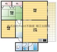 大阪府大阪市城東区蒲生2(マンション)の賃貸物件の間取り