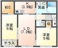 神奈川県中郡大磯町生沢(アパート)の賃貸物件の間取り