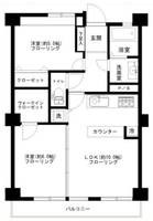 東京都目黒区大橋2(マンション)の賃貸物件の間取り