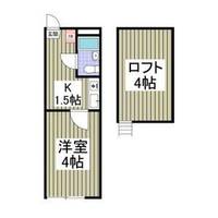 埼玉県東松山市元宿1(アパート)の賃貸物件の間取り