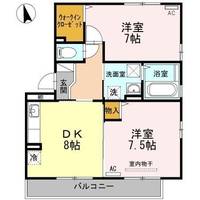 山口県防府市国衙1(アパート)の賃貸物件の間取り