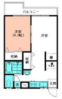 東京都国分寺市本町2(マンション)の賃貸物件の間取り