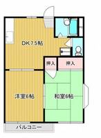 メゾン庭瀬B棟の間取り