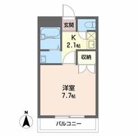 岐阜県岐阜市旦島4(アパート)の賃貸物件の間取り