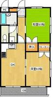 埼玉県蕨市南町2(マンション)の賃貸物件の間取り