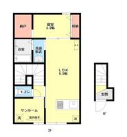 アパートメント大山の間取り