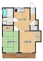 コーポ石田の間取り