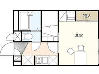 レオパレスひいらぎIIの間取り