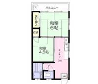 ハイム中川の間取り