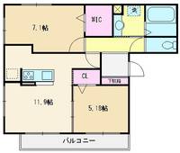 埼玉県朝霞市宮戸1(アパート)の賃貸物件の間取り