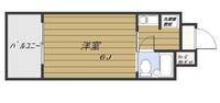 朝日プラザ上之園502号の間取り