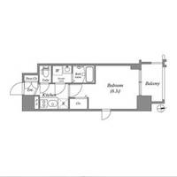 エスリード大阪CENTRAL AVENUEの間取り