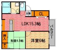 広島県三次市三次町(アパート)の賃貸物件の間取り