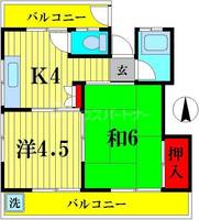 コーポサンフラワーの間取り