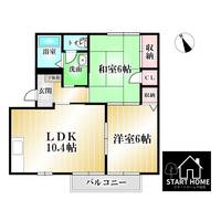 徳島県板野郡北島町高房字居内(アパート)の賃貸物件の間取り