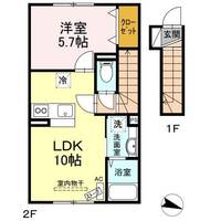 セジュール秀嶺の間取り