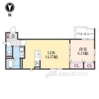 SIDE西ノ京の間取り