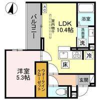 埼玉県越谷市南越谷5(アパート)の賃貸物件の間取り