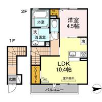 ハーモニー新水前寺IIIの間取り