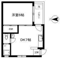 東京都渋谷区東2(マンション)の賃貸物件の間取り