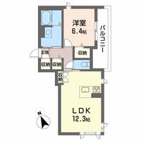 徳島県徳島市上吉野町3(アパート)の賃貸物件の間取り