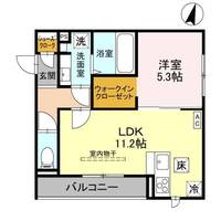 埼玉県越谷市南越谷5(アパート)の賃貸物件の間取り