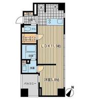 ウィルテラス勝どきの間取り