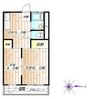 東京都中野区沼袋3(マンション)の賃貸物件の間取り