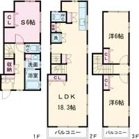 東京都杉並区阿佐谷南3(一戸建)の賃貸物件の間取り