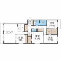 北海道札幌市清田区北野二条2(マンション)の賃貸物件の間取り
