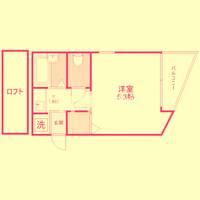 大阪府大阪市福島区吉野1(マンション)の賃貸物件の間取り