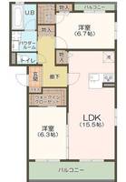 愛知県名古屋市緑区梅里2(マンション)の賃貸物件の間取り