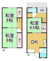 兵庫県尼崎市上坂部3(一戸建)の賃貸物件の間取り