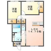 ブランシュ富田Aの間取り