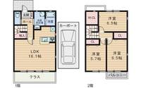 大阪府豊中市東豊中町3(一戸建)の賃貸物件の間取り